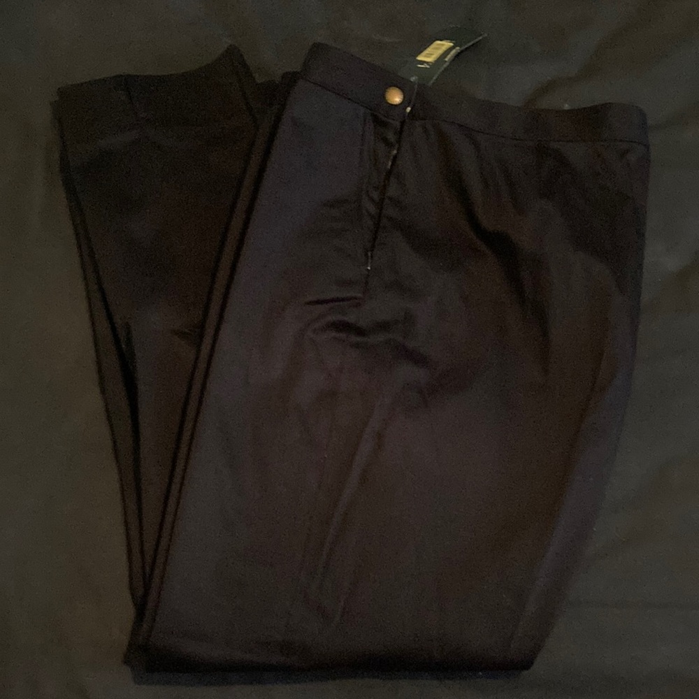 Satin smooth straight leg pant